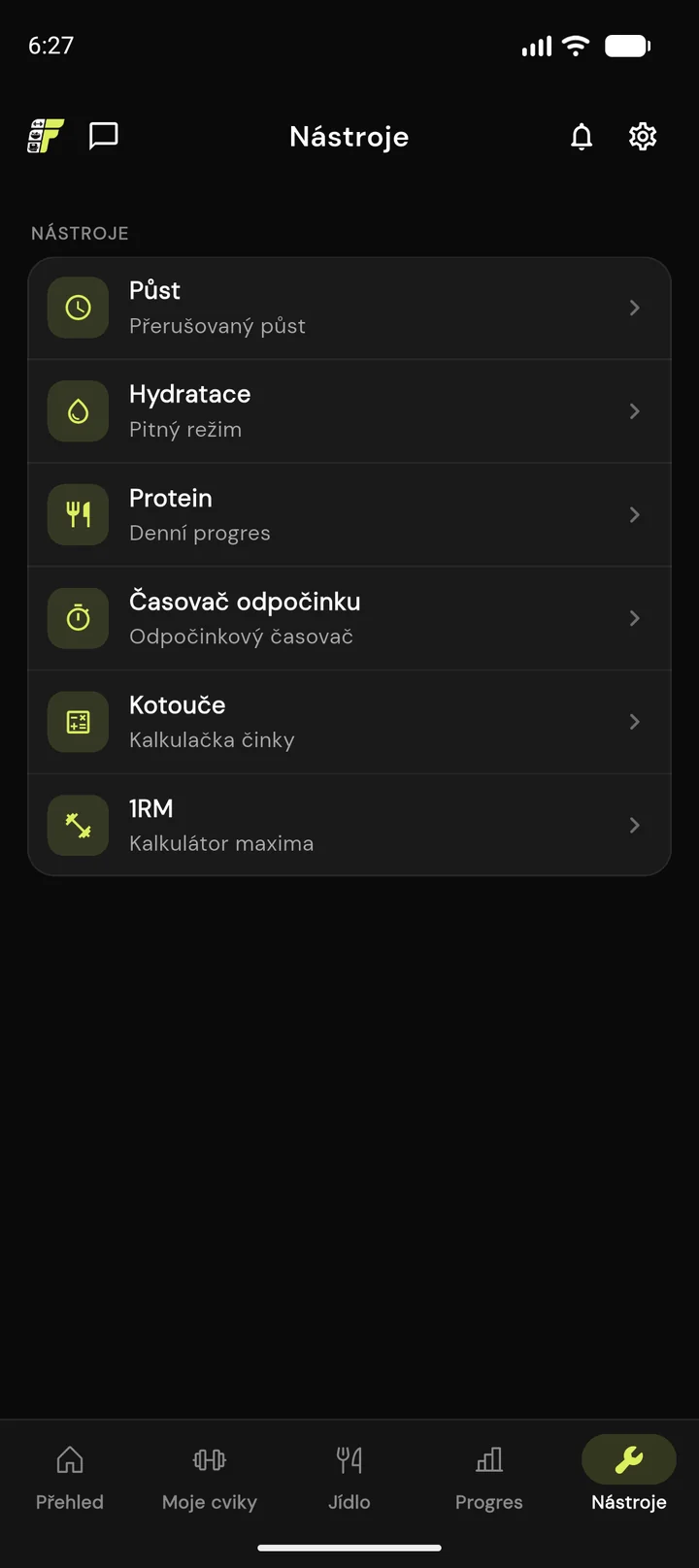 Nástroje a časovače