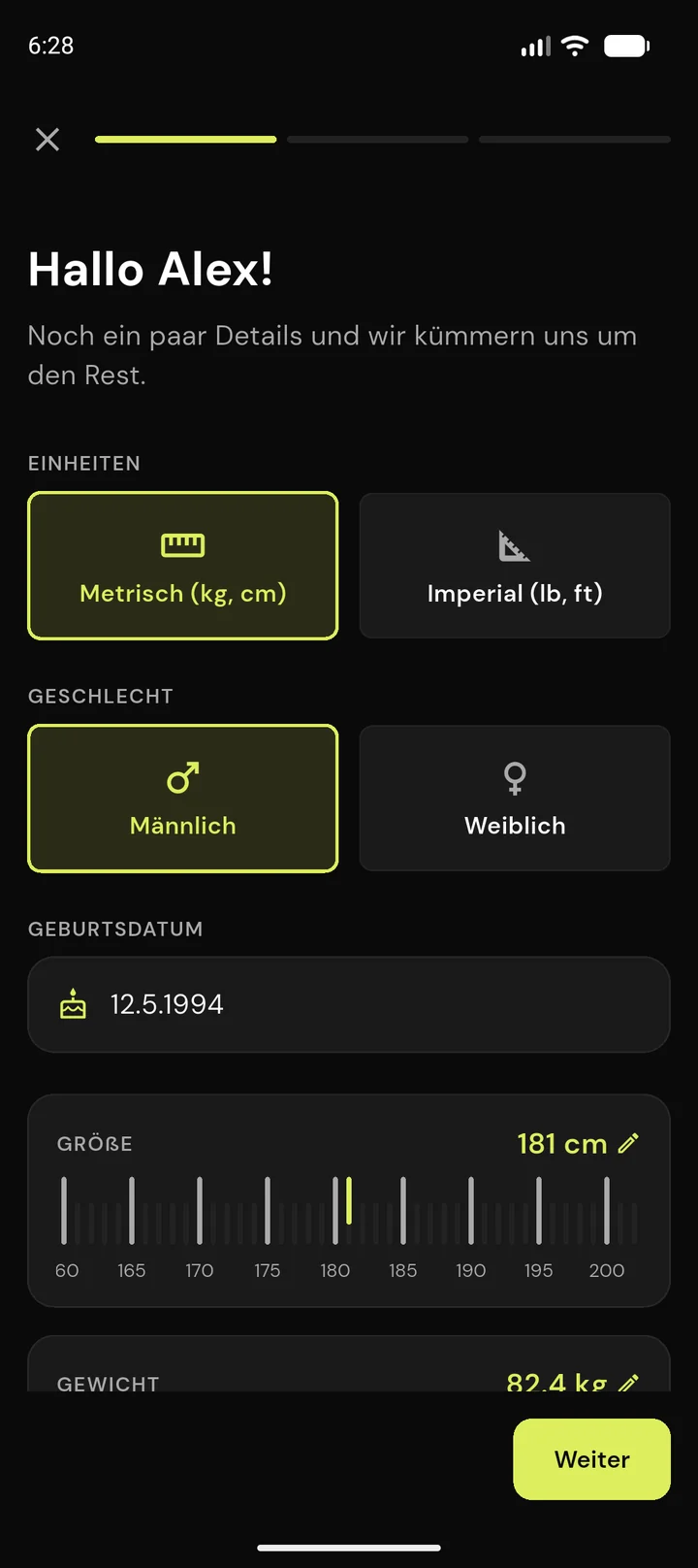 Personalisiertes Onboarding