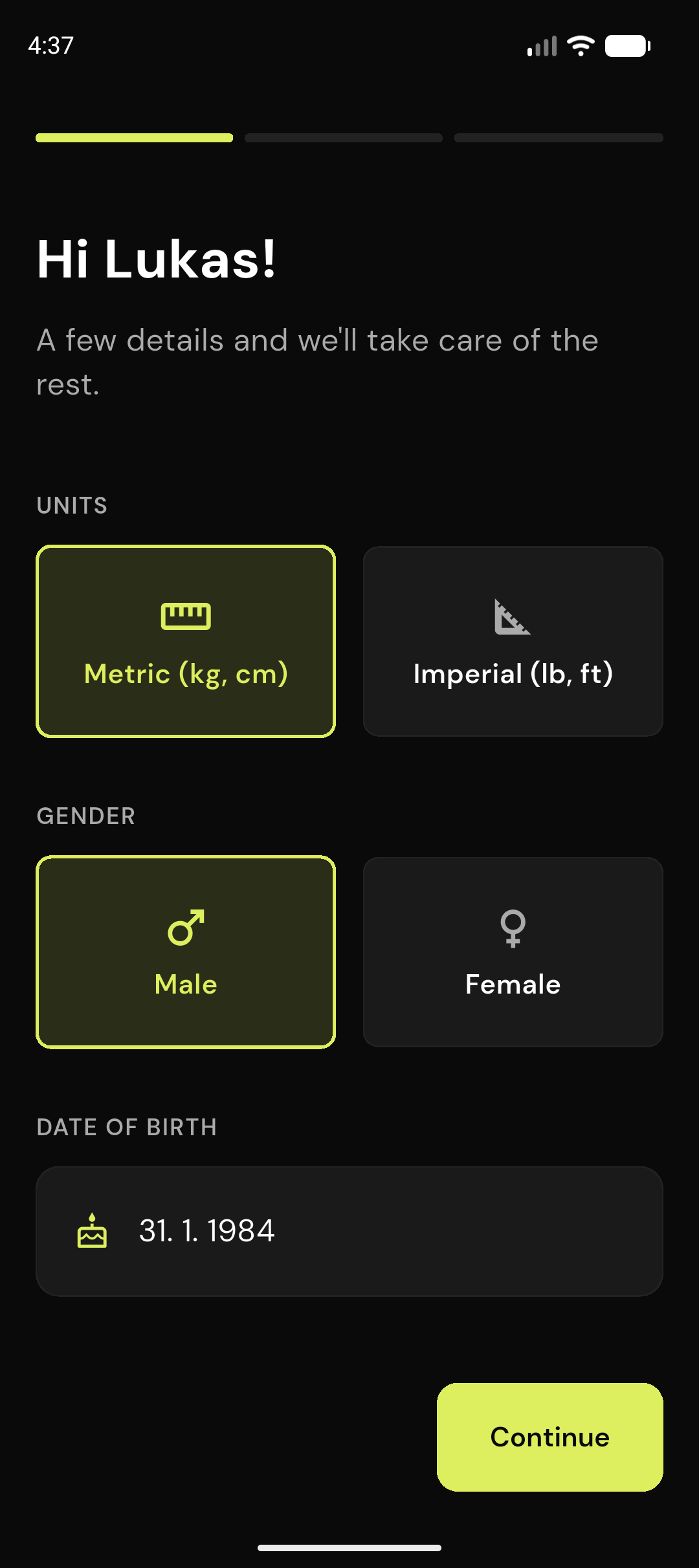 Personalized onboarding