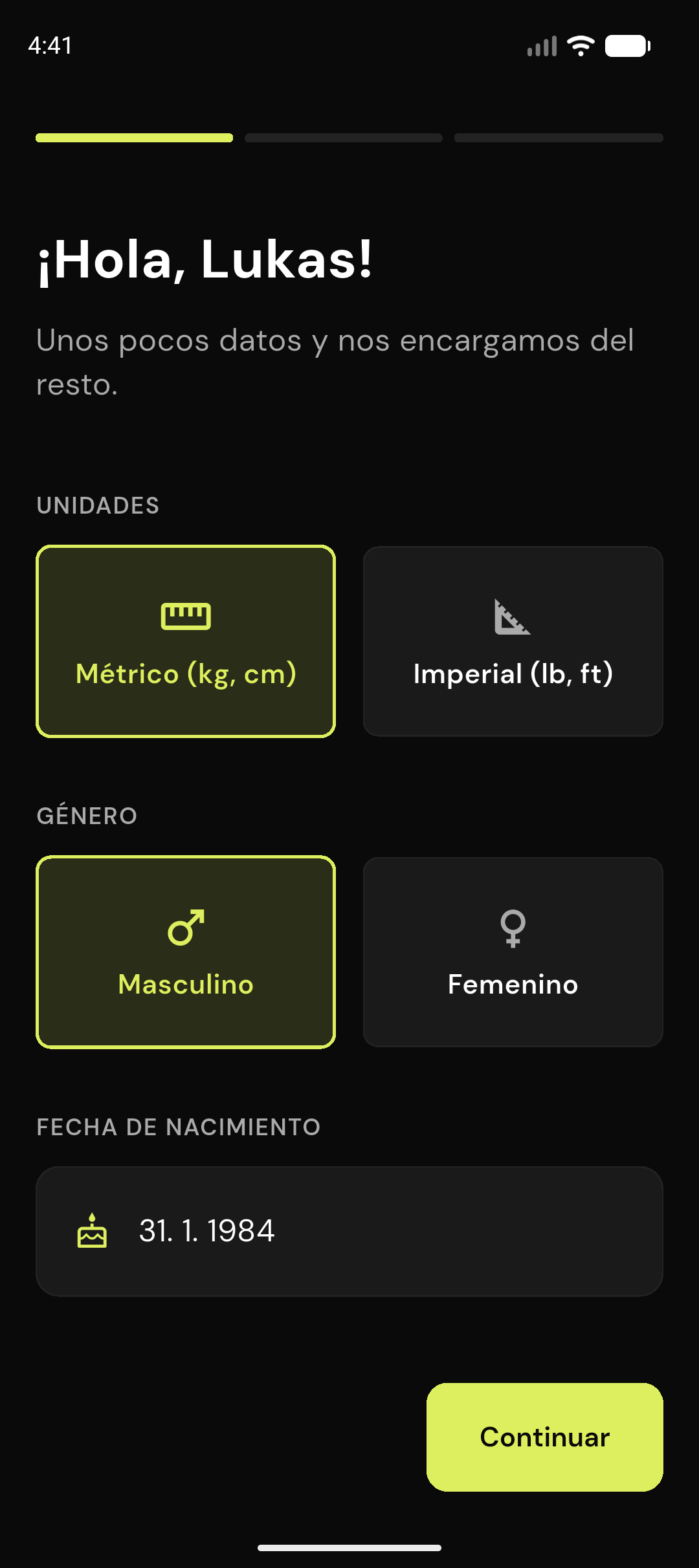 Incorporación personalizada