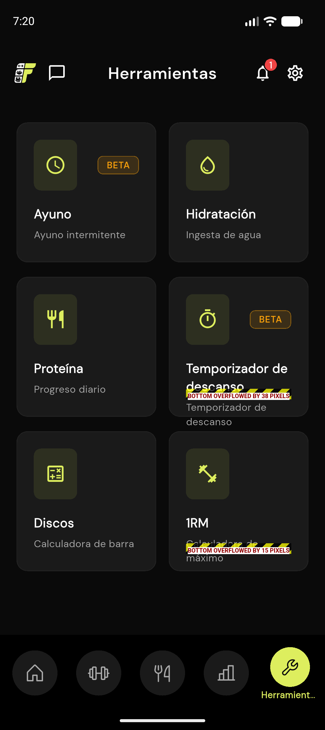 Herramientas y temporizadores