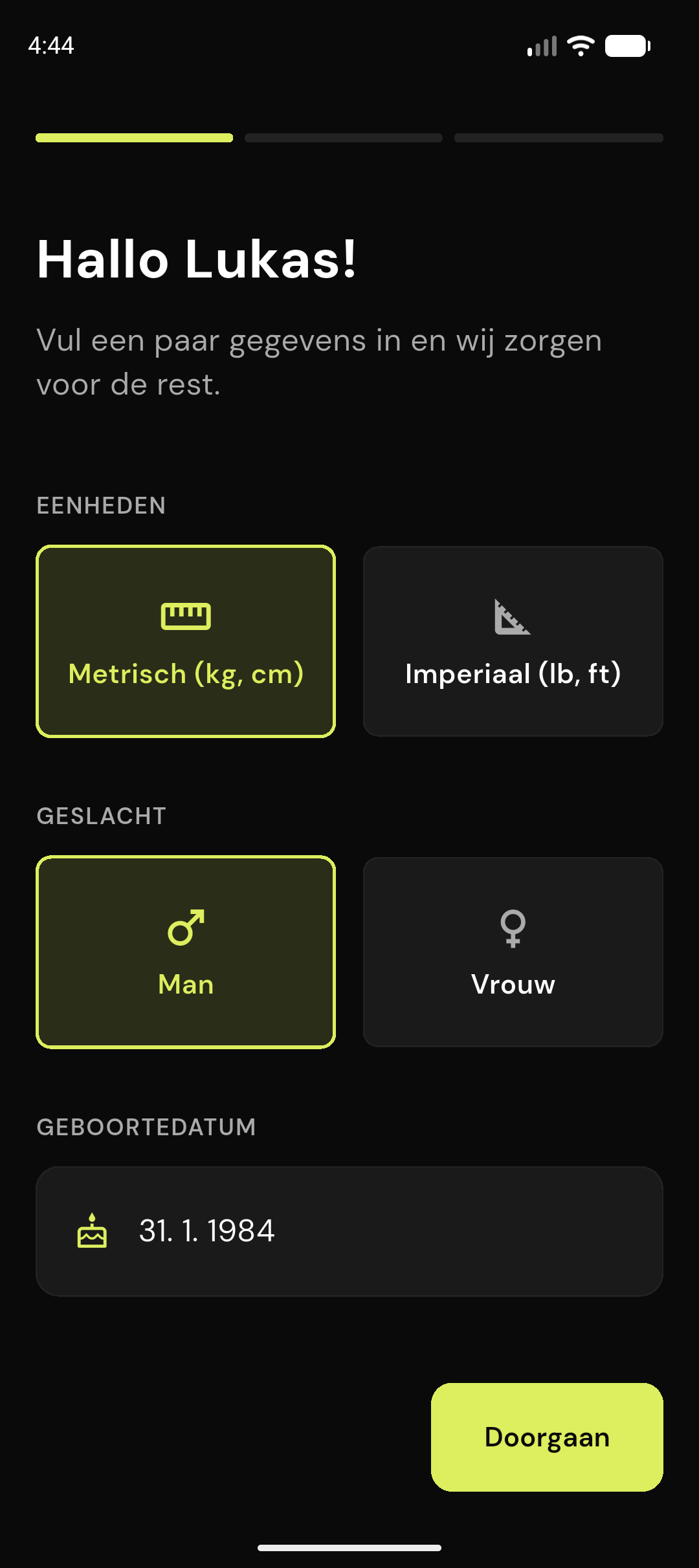 Gepersonaliseerde onboarding